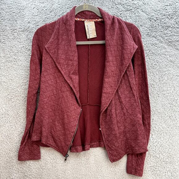 Anthropologie Dolan Left Coast XS Burgundy Lightweight Jacket Zip Front Pockets - Picture 7 of 10